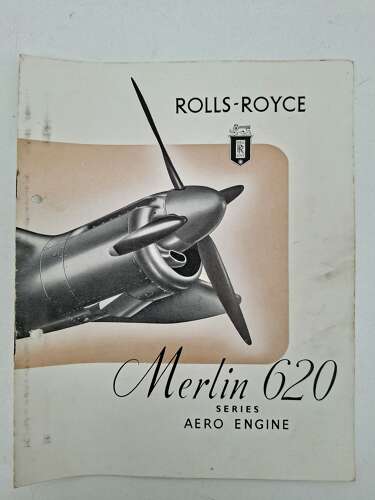 Rolls Royce Merlin aero engine booklet