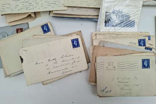 WW2 RAF letters home KIA