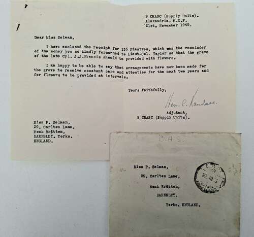 WW2 RAF letters home KIA