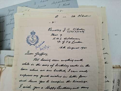 WW2 RAF letters home KIA