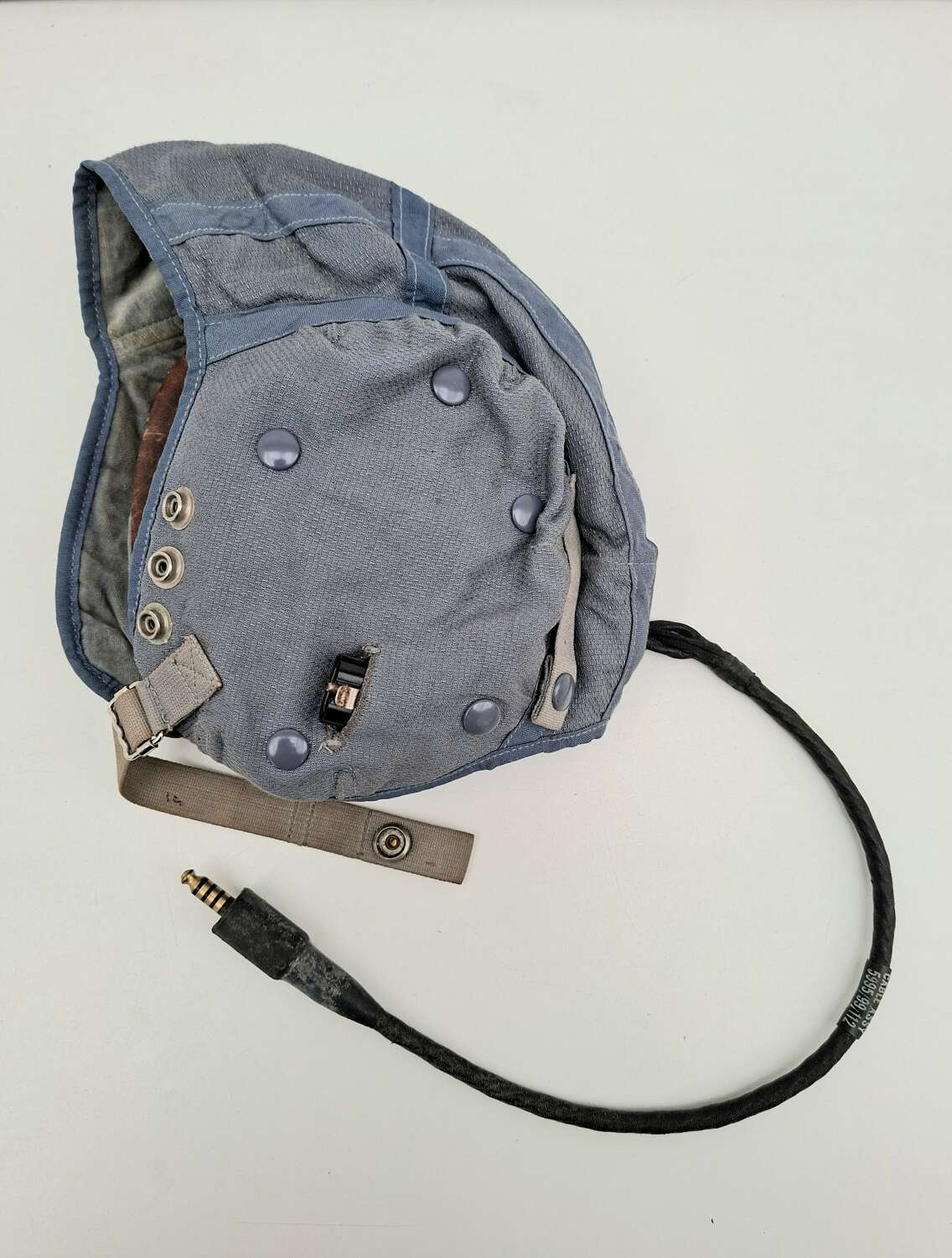 RAF blue cloth type F flying helmet