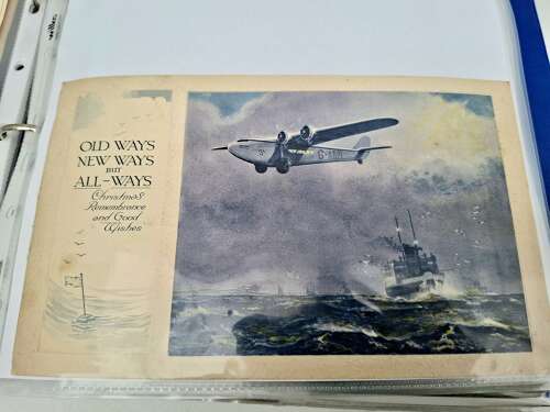 RAF Hendon Log Book and flying circus album grouping