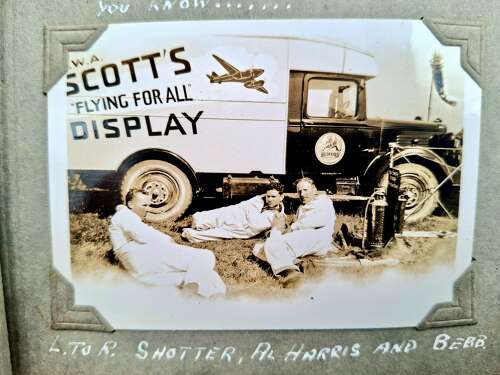 RAF Hendon Log Book and flying circus album grouping