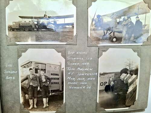 RAF Hendon Log Book and flying circus album grouping