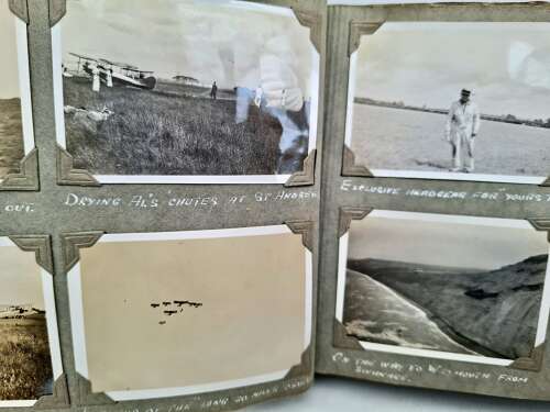 RAF Hendon Log Book and flying circus album grouping