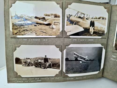 RAF Hendon Log Book and flying circus album grouping