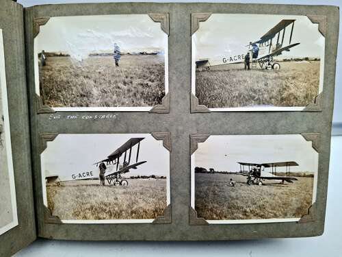 RAF Hendon Log Book and flying circus album grouping