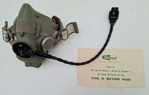RAF oxygen mask, boxed
