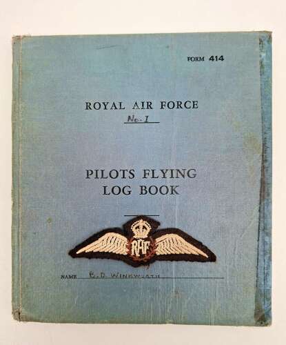 RAF rare WW2 air gunner & pilot log books medal grouping