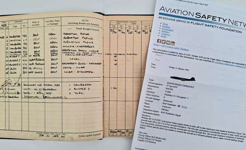 RAF rare WW2 air gunner & pilot log books medal grouping