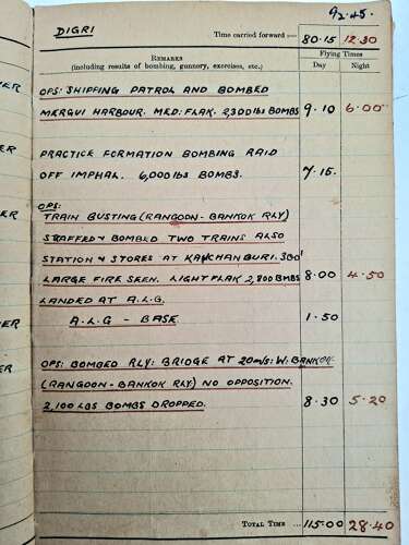RAF rare WW2 air gunner & pilot log books medal grouping