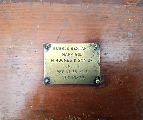 RAF MkVIII bubble sextant in wooden case